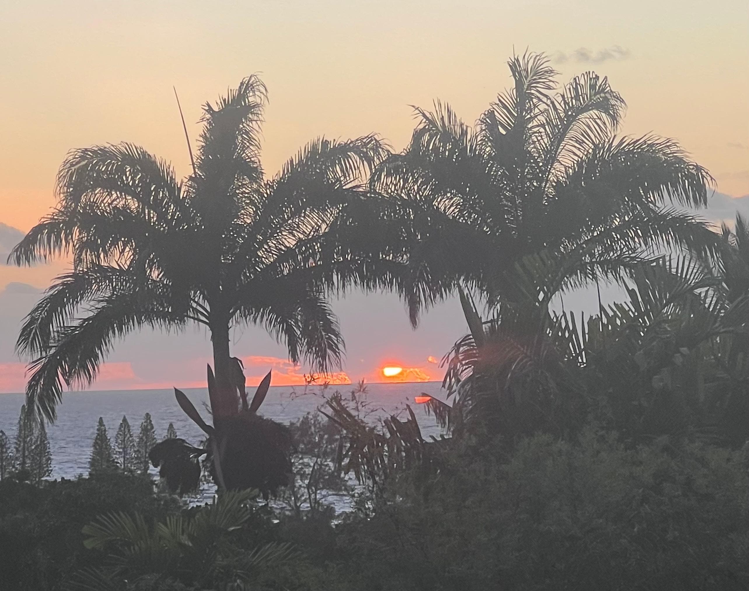 Sunset from the deck.