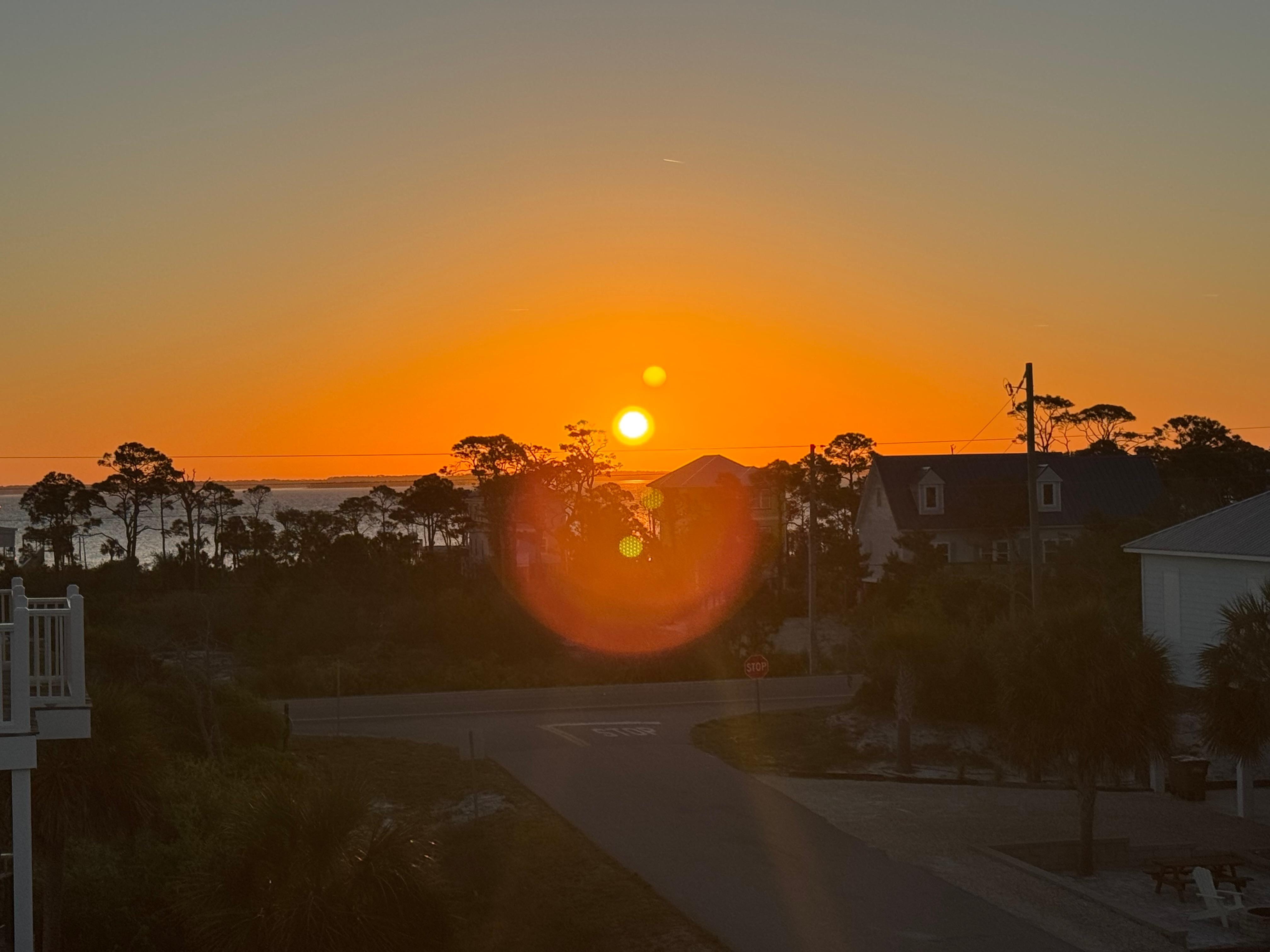 Beautiful sunrise (from balcony)
