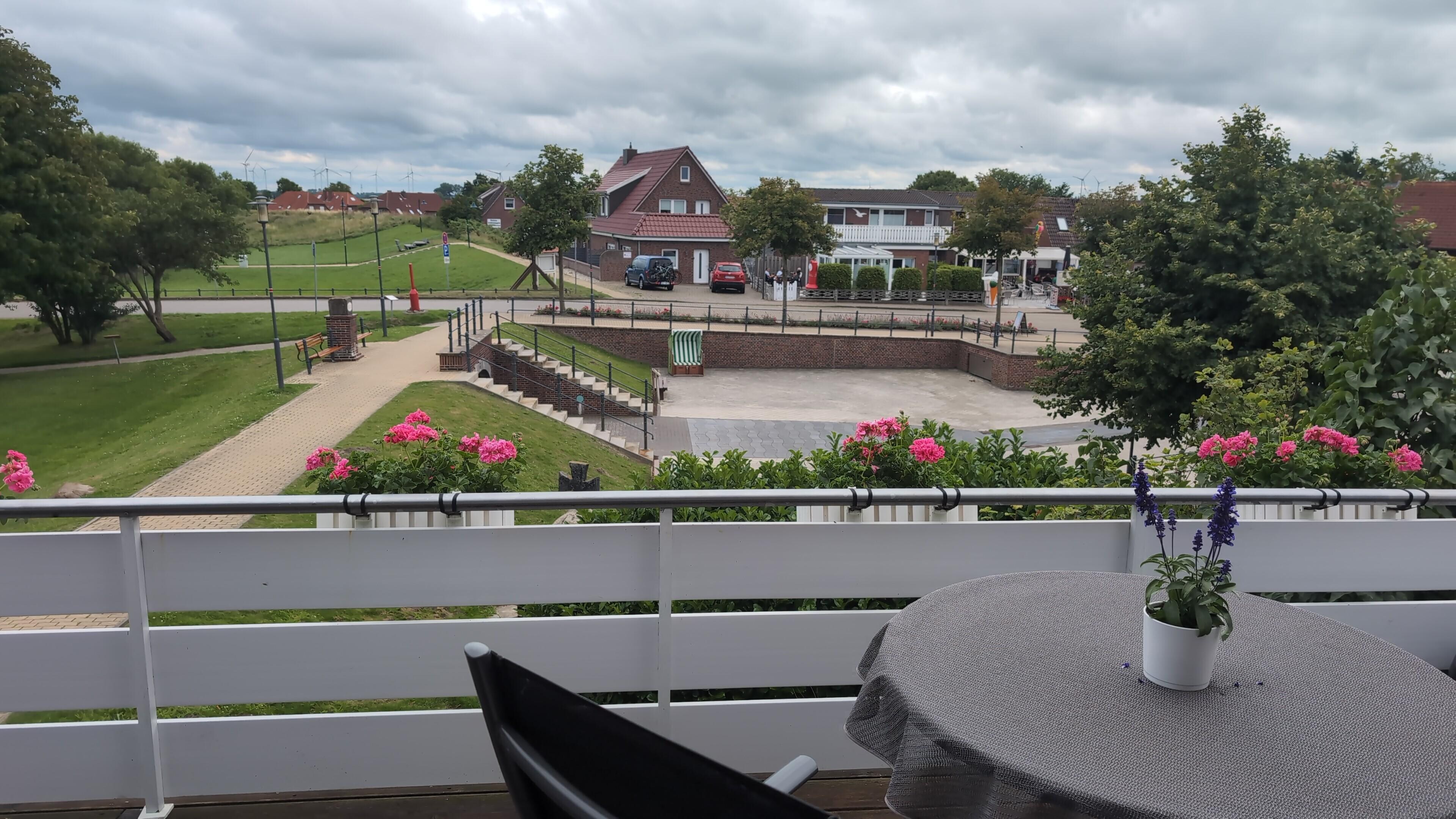 Ausblick vom Balkon 