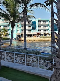 Beach club with 2 great restaurants and pool.