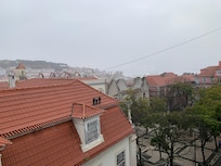 Looking out from our room towards the Carmo Convent and square