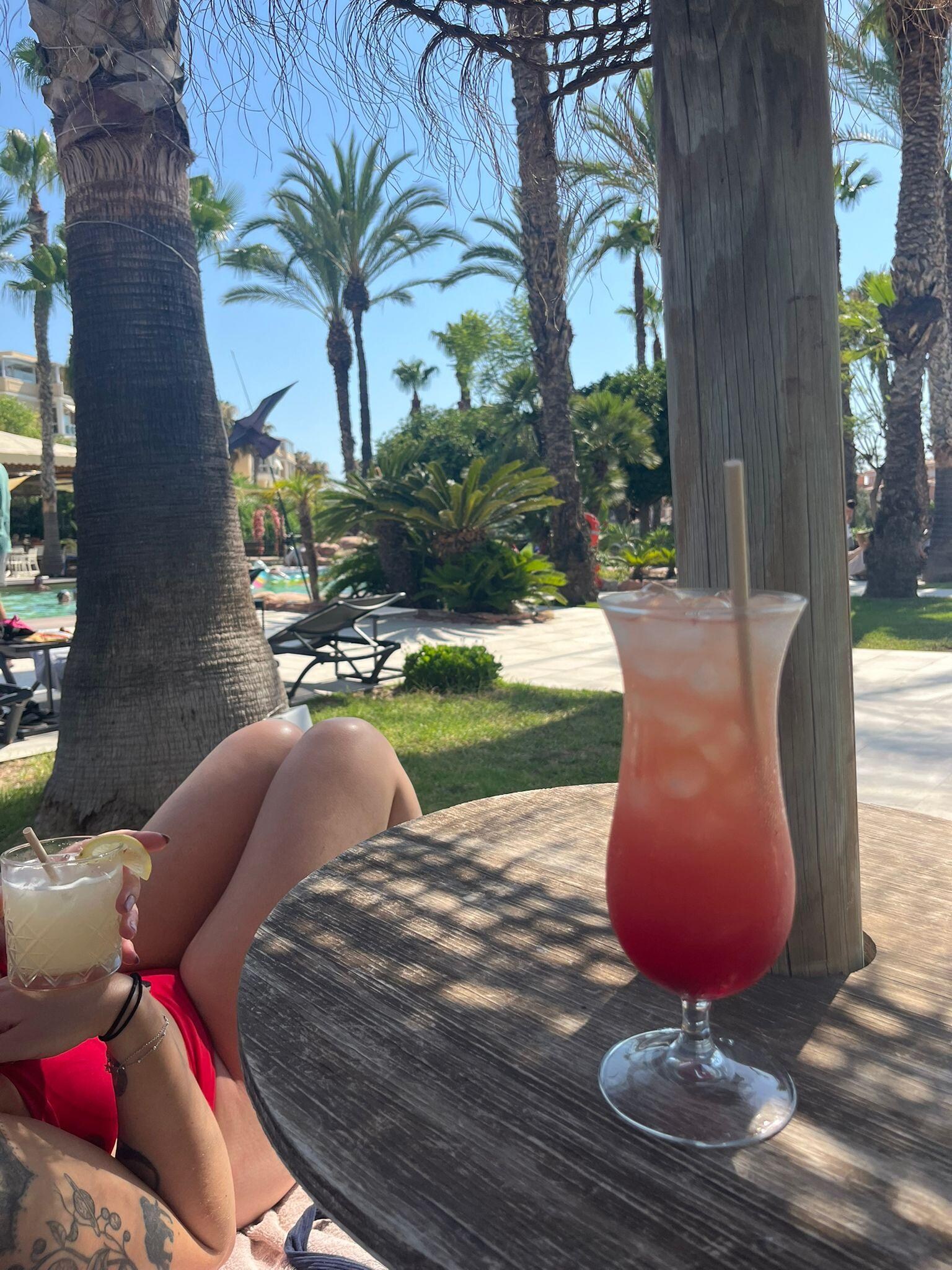 Poolside cocktails