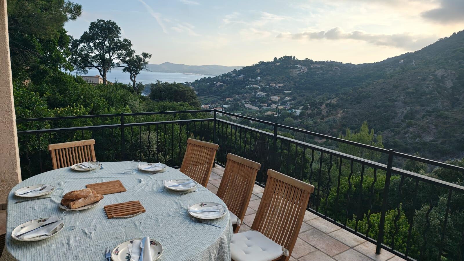 La terrasse et sa vue fantastique