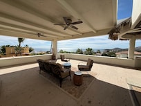 Outdoor sitting (or napping) area.