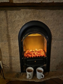 Fireplace in our room