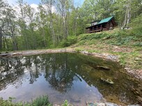 Pond looking up to the house