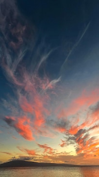 Evening view from the beach
