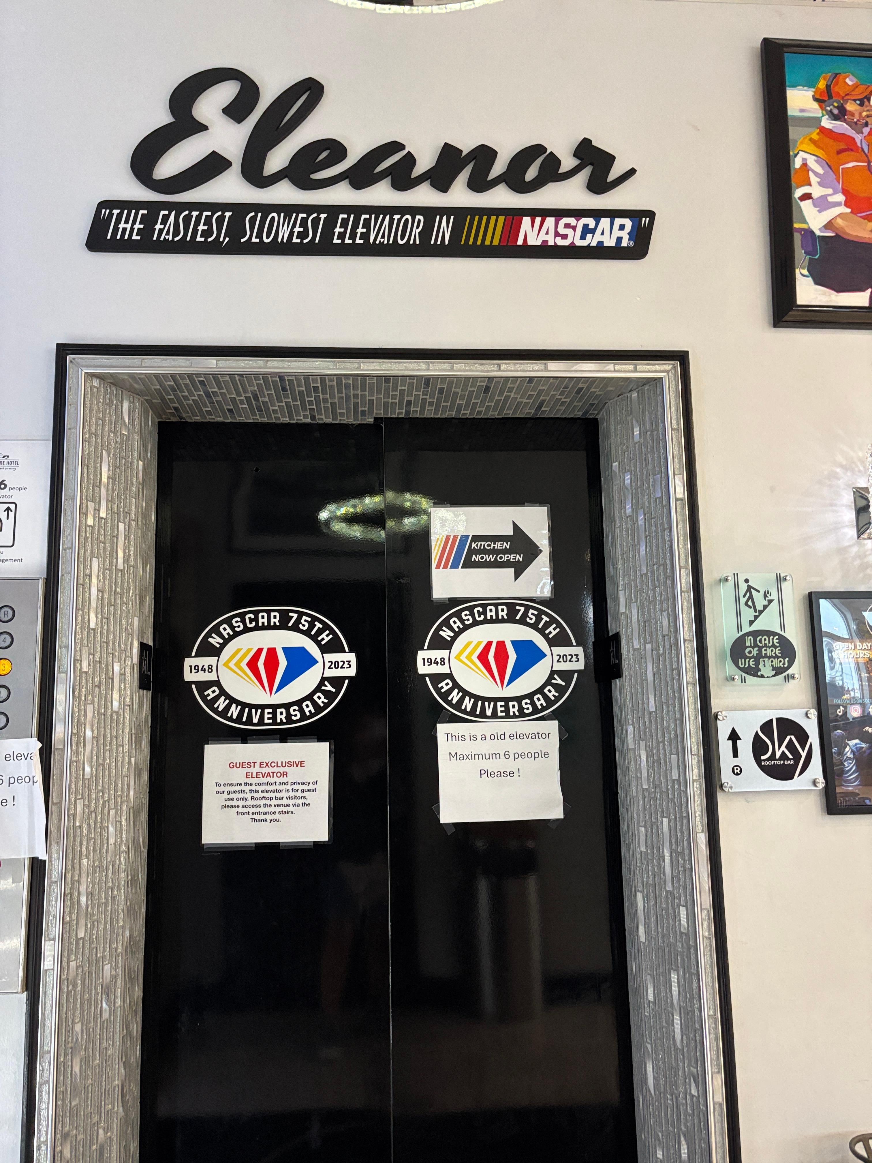 Fastest slowest elevator- part of the charm 