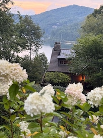 View looking down in the house.