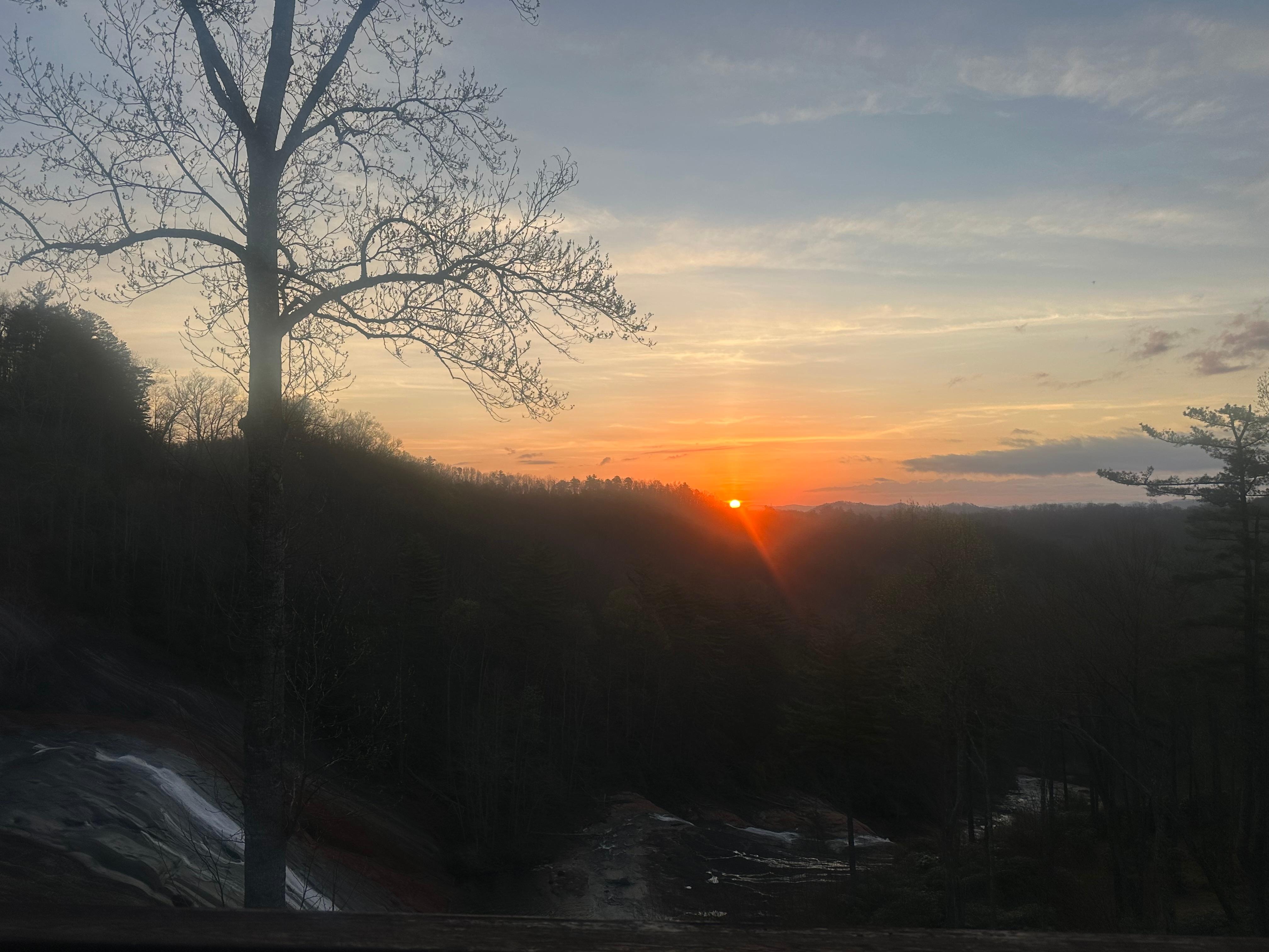 Sunrise from the deck