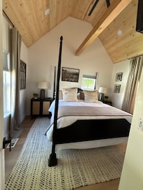 My room on main level. Bed was amazing