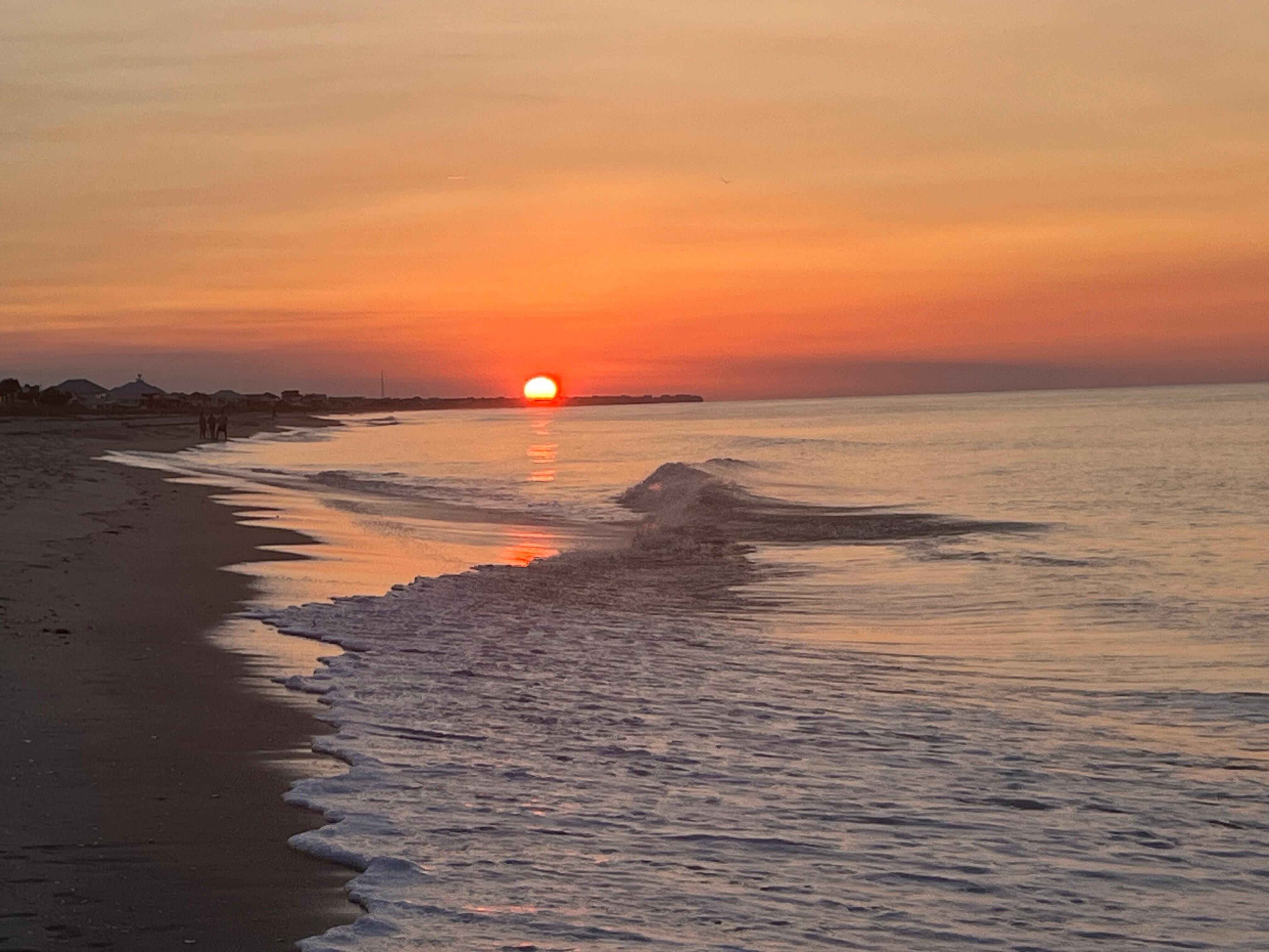 Sunrise from beach 