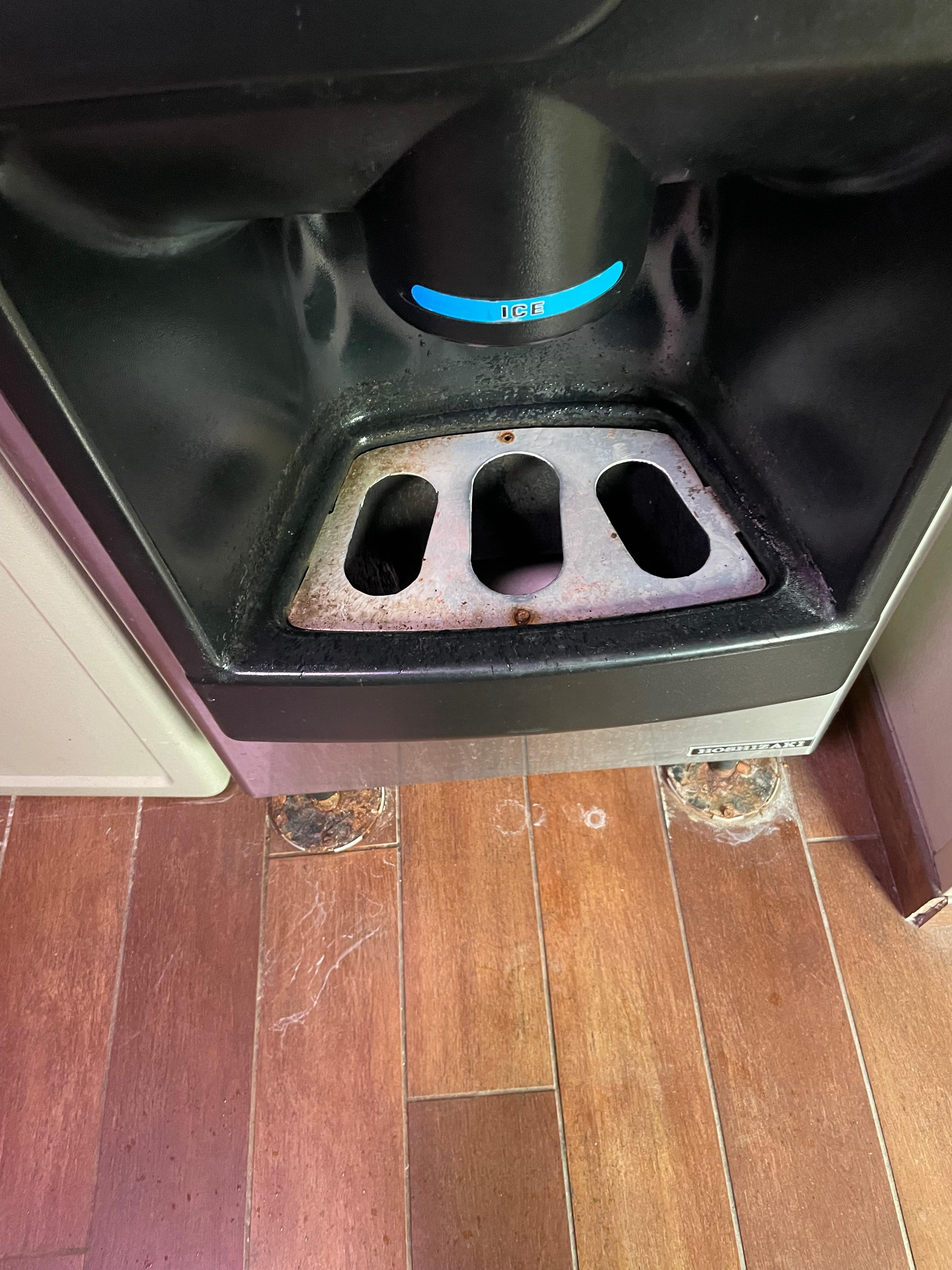 The ice maker. 