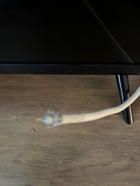 The broken cable cord