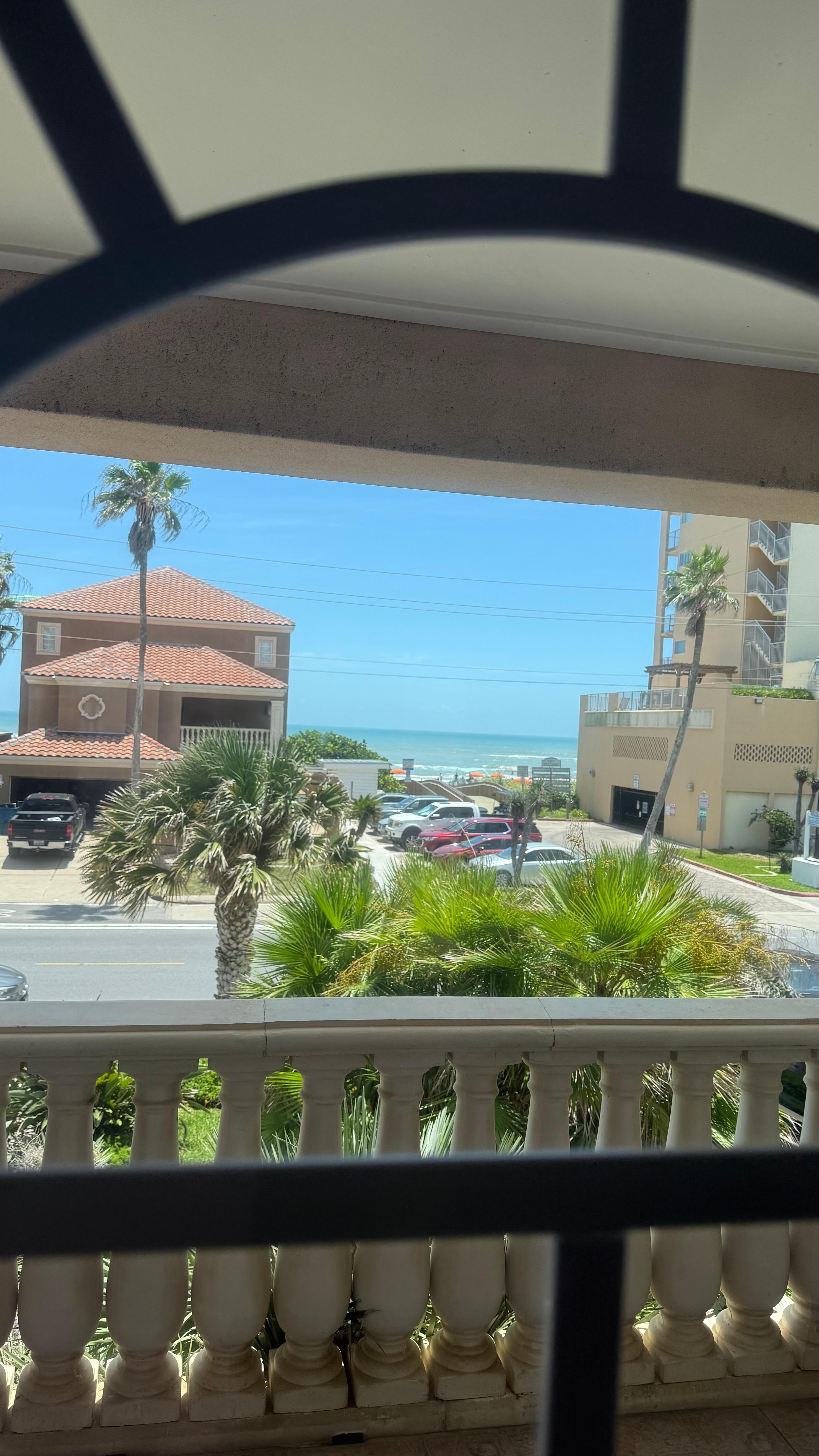 Beach view from inside the house 