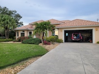 The front of the home the day that we left.