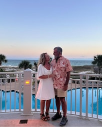 Had a wonderful night celebrating our wedding anniversary and hubbyâs birthday at the Coast Restaurant right next door to our building, the Catalina!