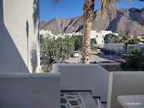 View from the seating area outside the room