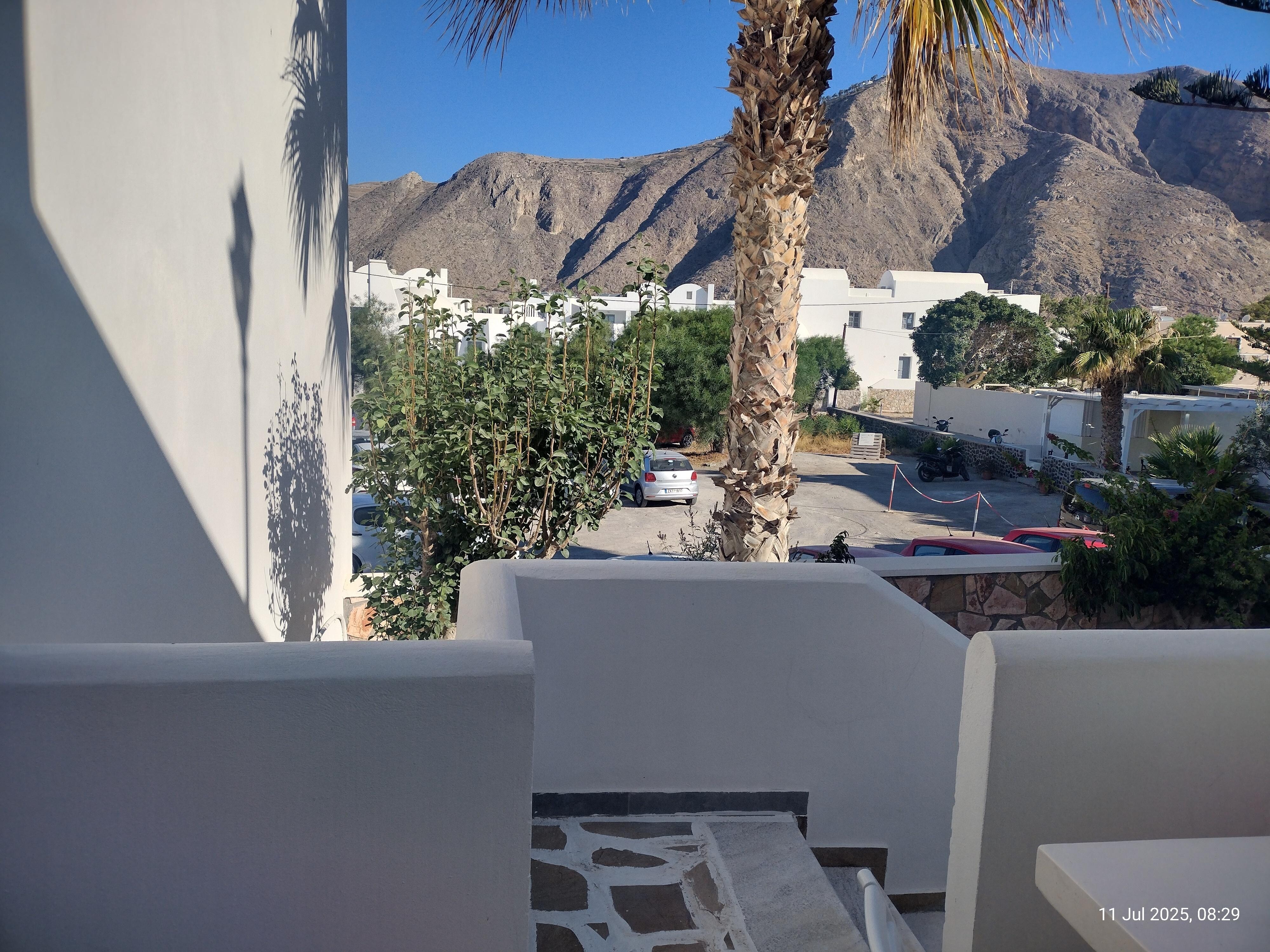 View from the seating area outside the room