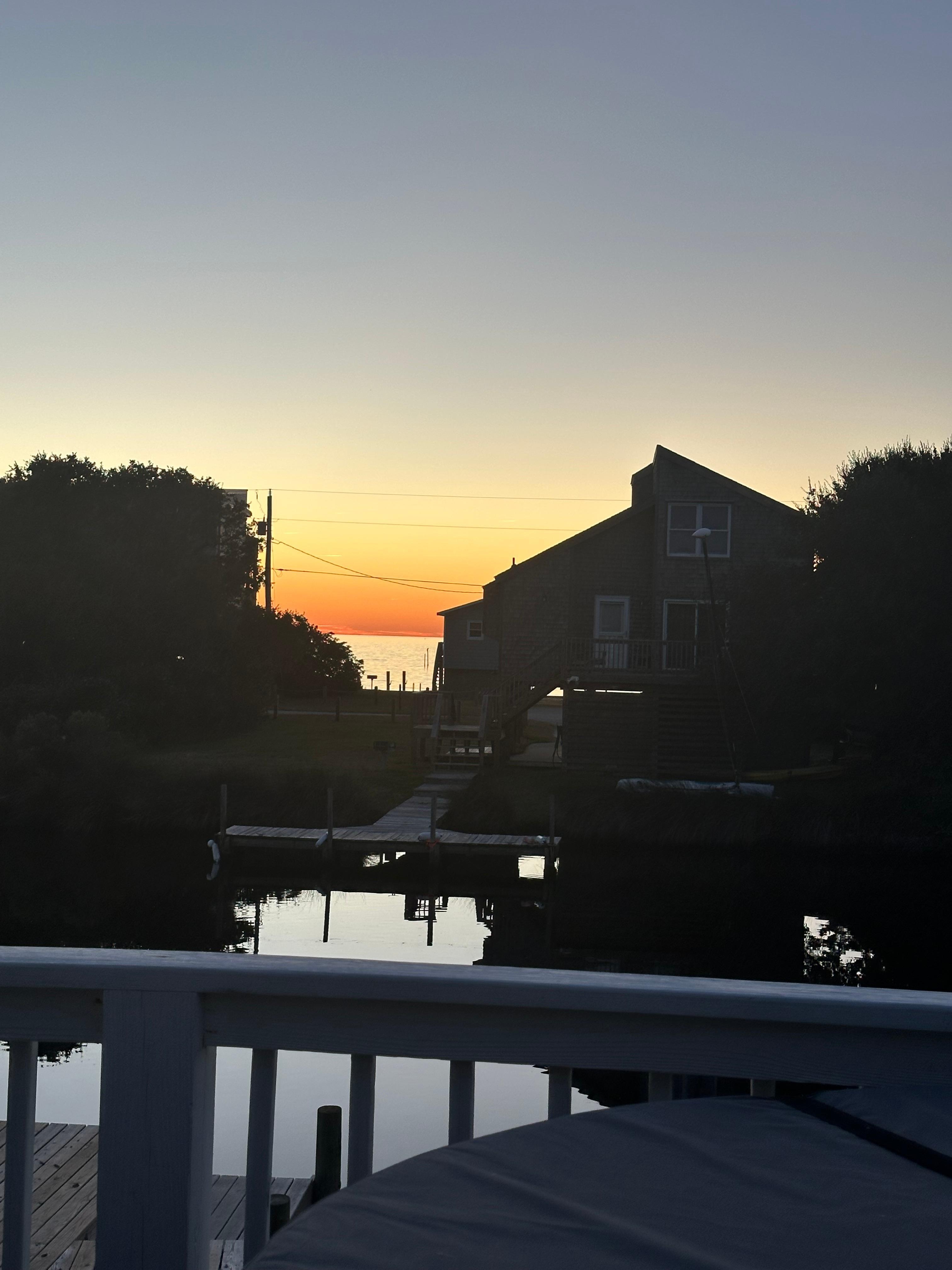 Beautiful sunsets there at the house 