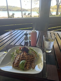 Grilled mahi mahi at the restaurant.