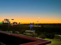 Beautiful sunrise from our room this morning!