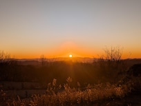 View from the parking lot at the top of the mountain