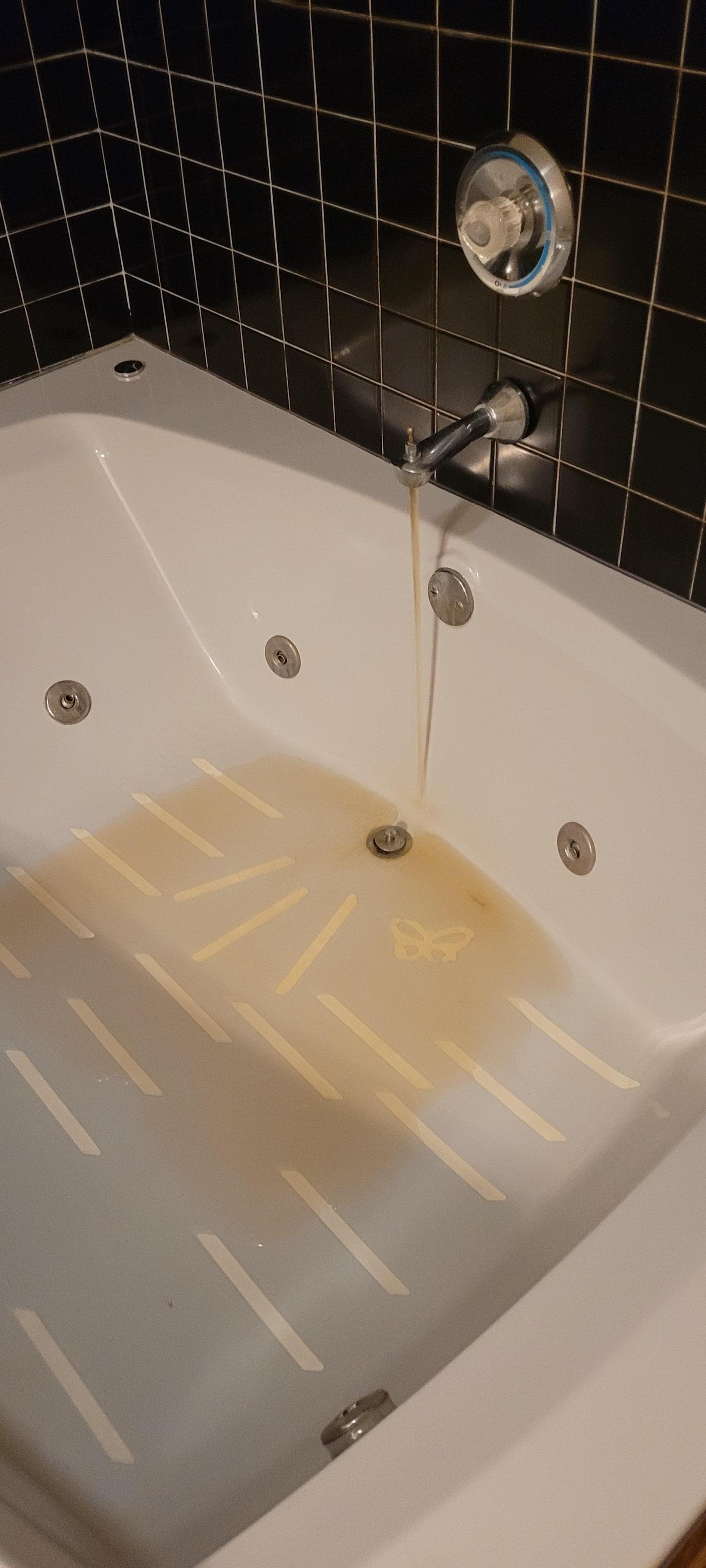 Took a while to clear up.   Low water pressure so the shower would only work sometimes.  