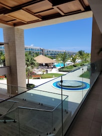 View.
Of the pool.
