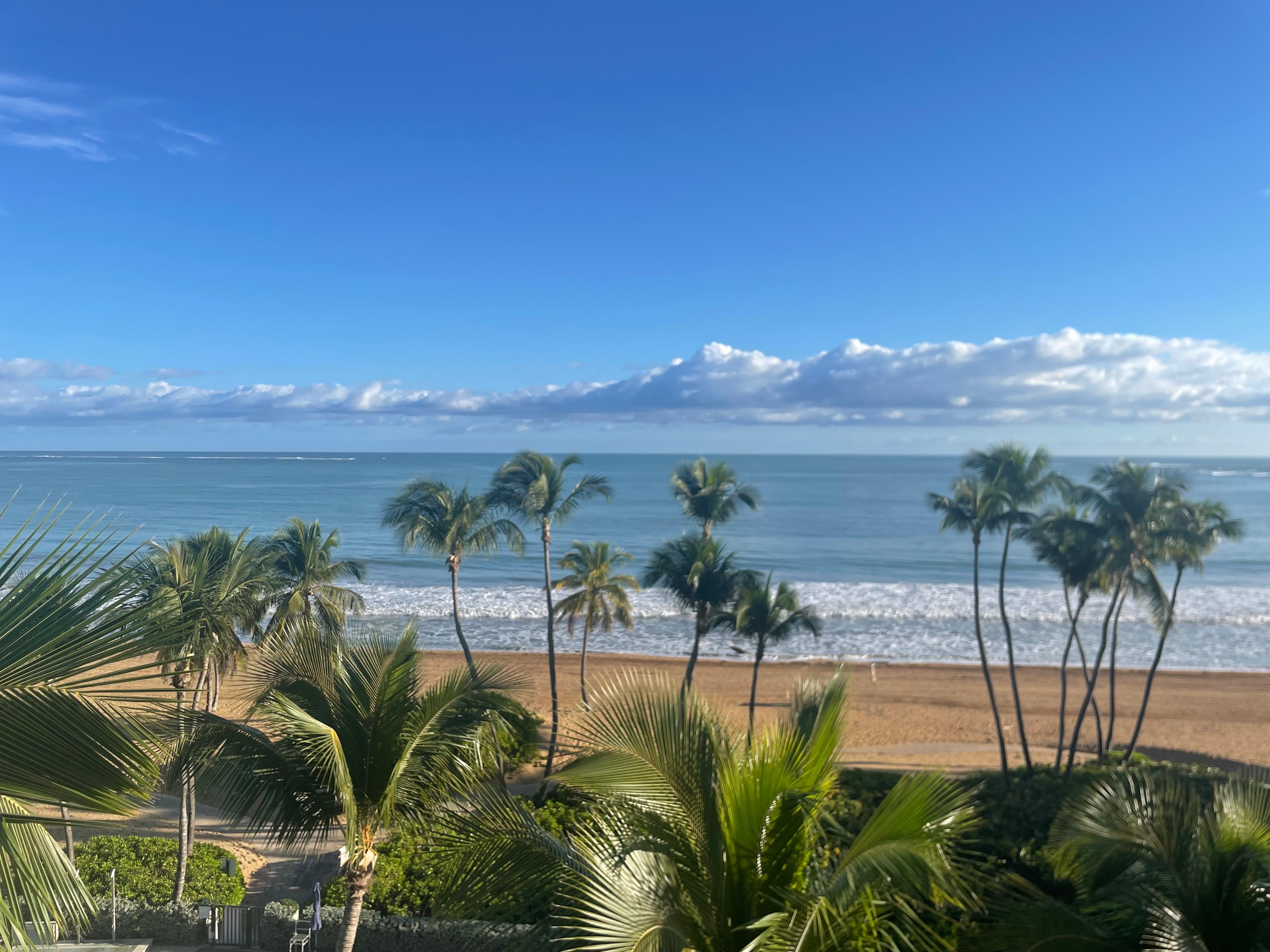 Morning coffee looking at the ocean. 