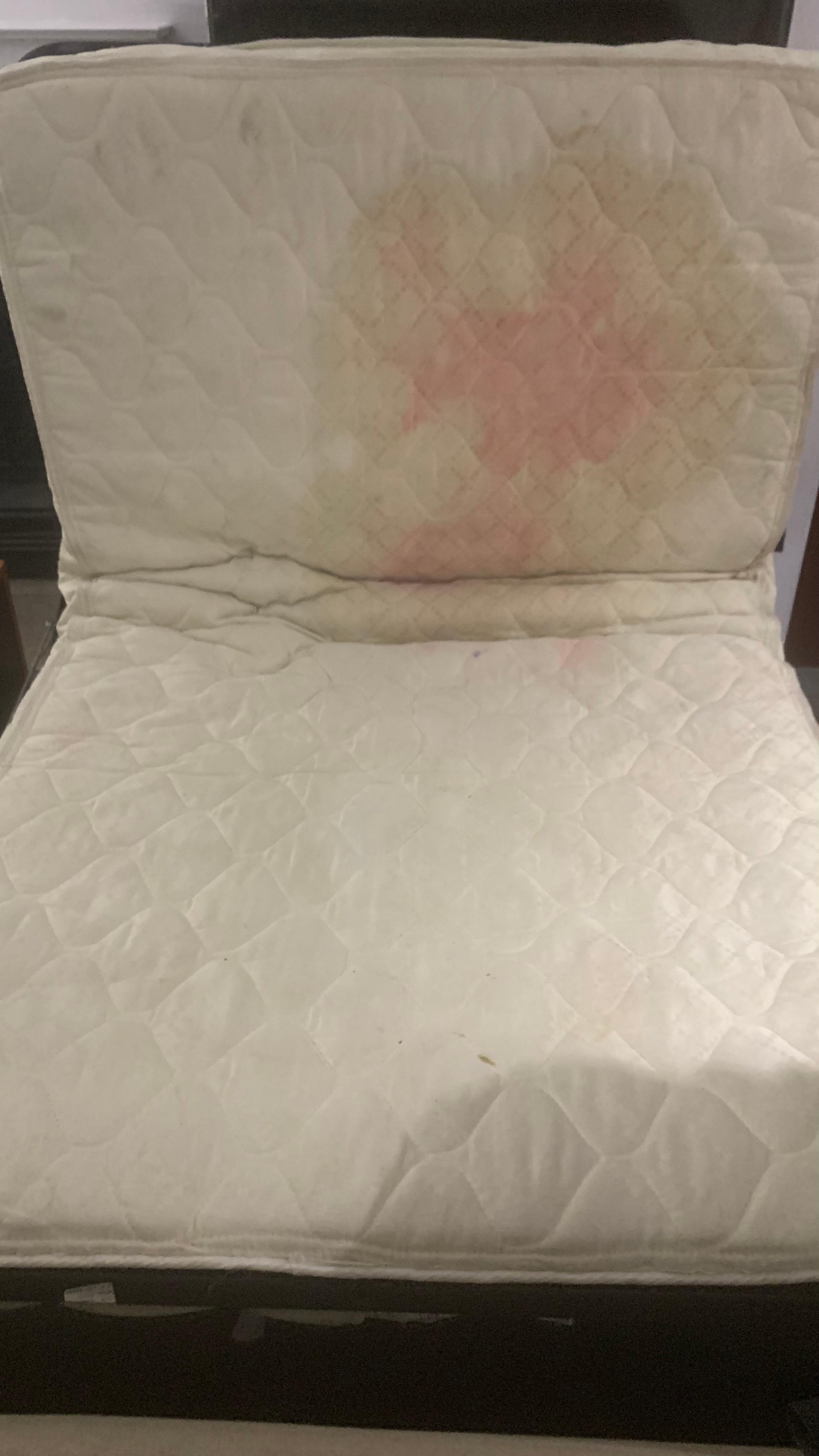 Stains on mattress how long has this been like this?