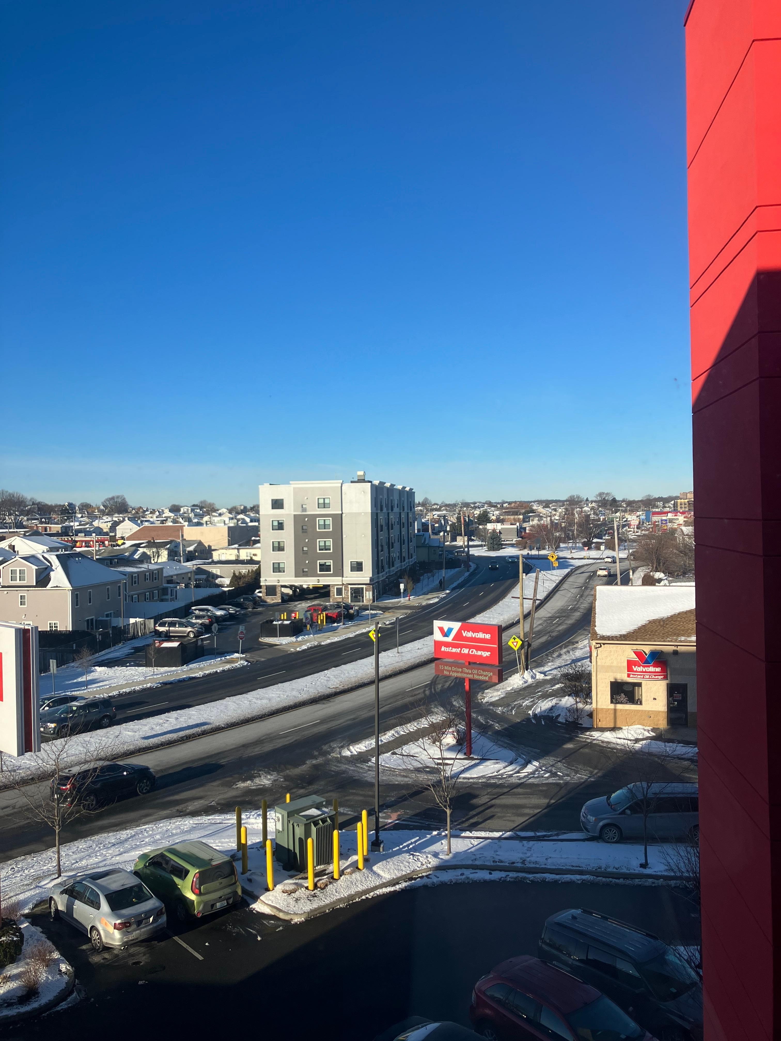 View from room.  On a very busy road but easy access 