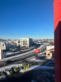 View from room. On a very busy road but easy access