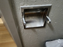 No toilet paper holder