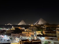 Vue sur le spectacle son et lumière
