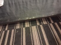 Stained or Dirty bed skirts. Wash or throw way.