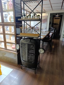 Cool tractor wine rack