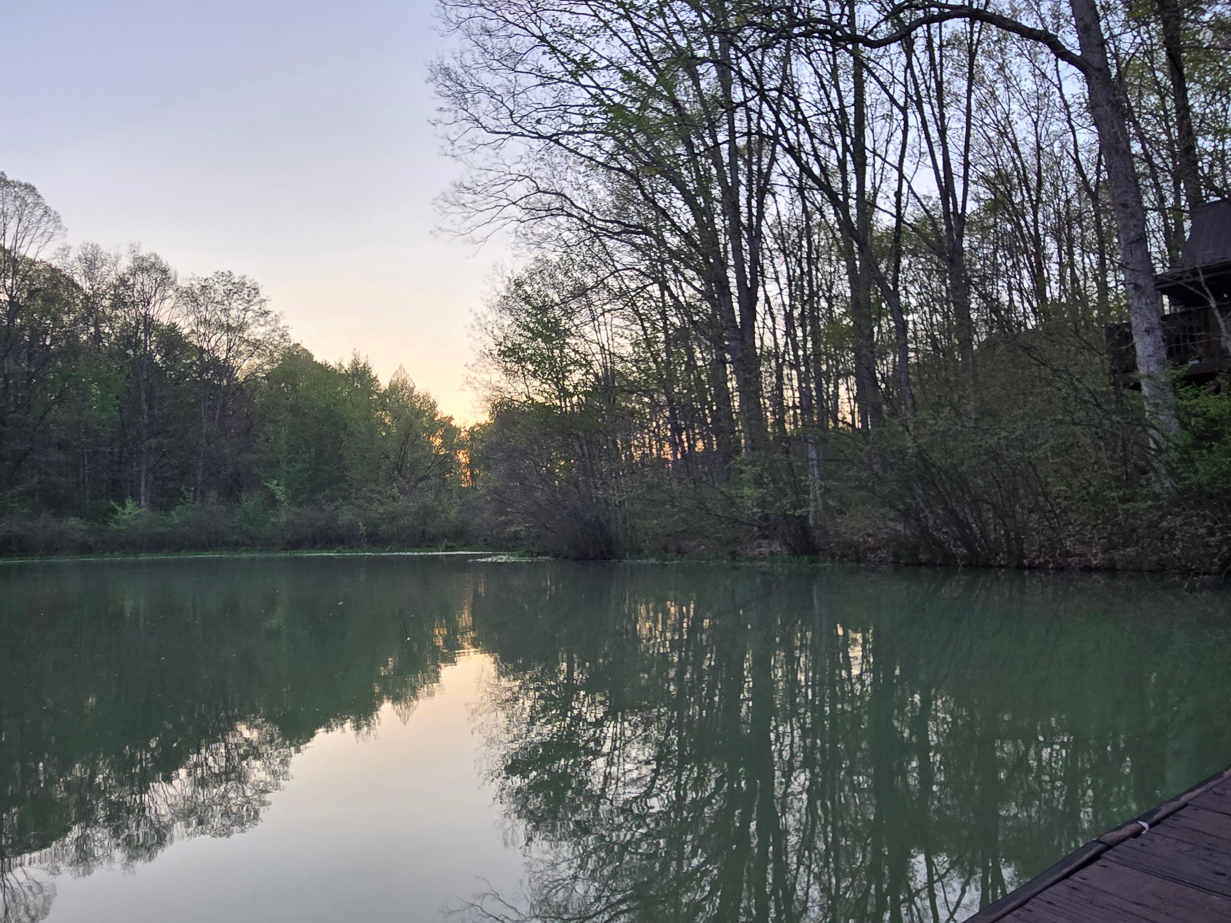 Side view from dock