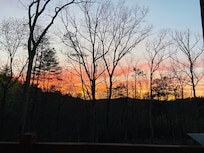 Sunset from the deck.