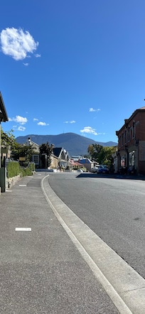 Street view towards Mt Wellington