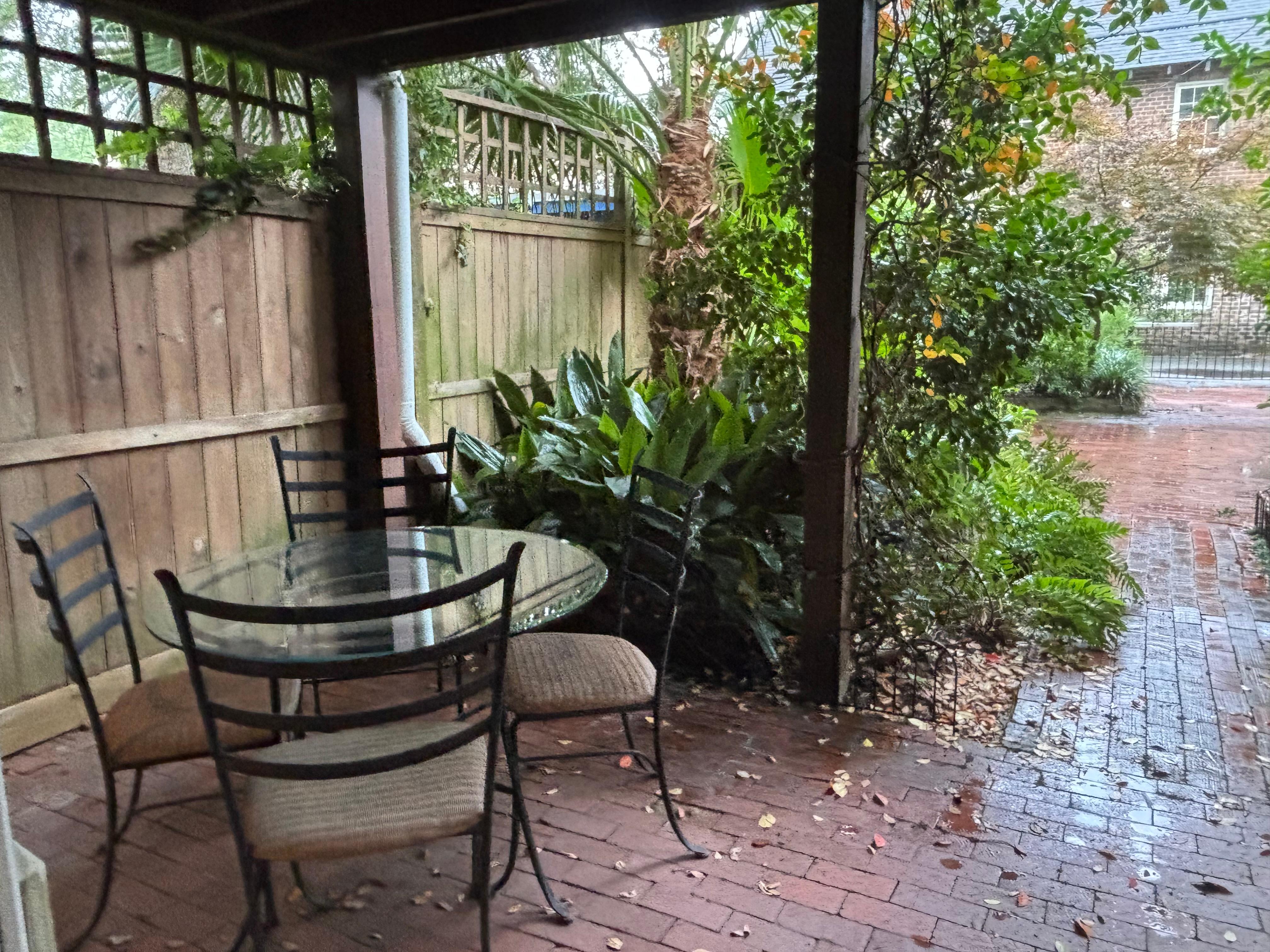 Patio.  Great place for morning and evening coffee. 