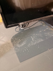 Dust under tv