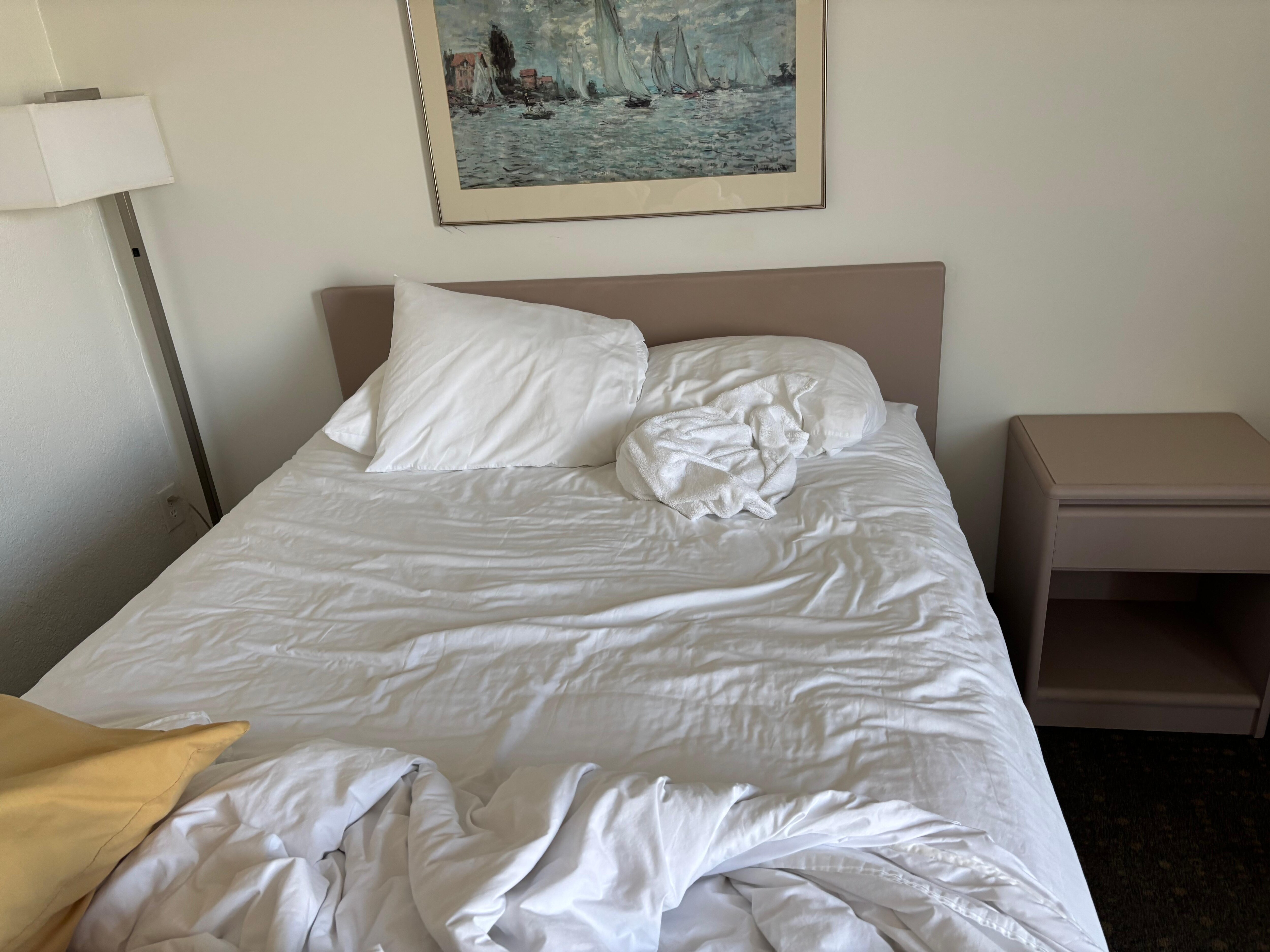 This is definitely not a queen bed