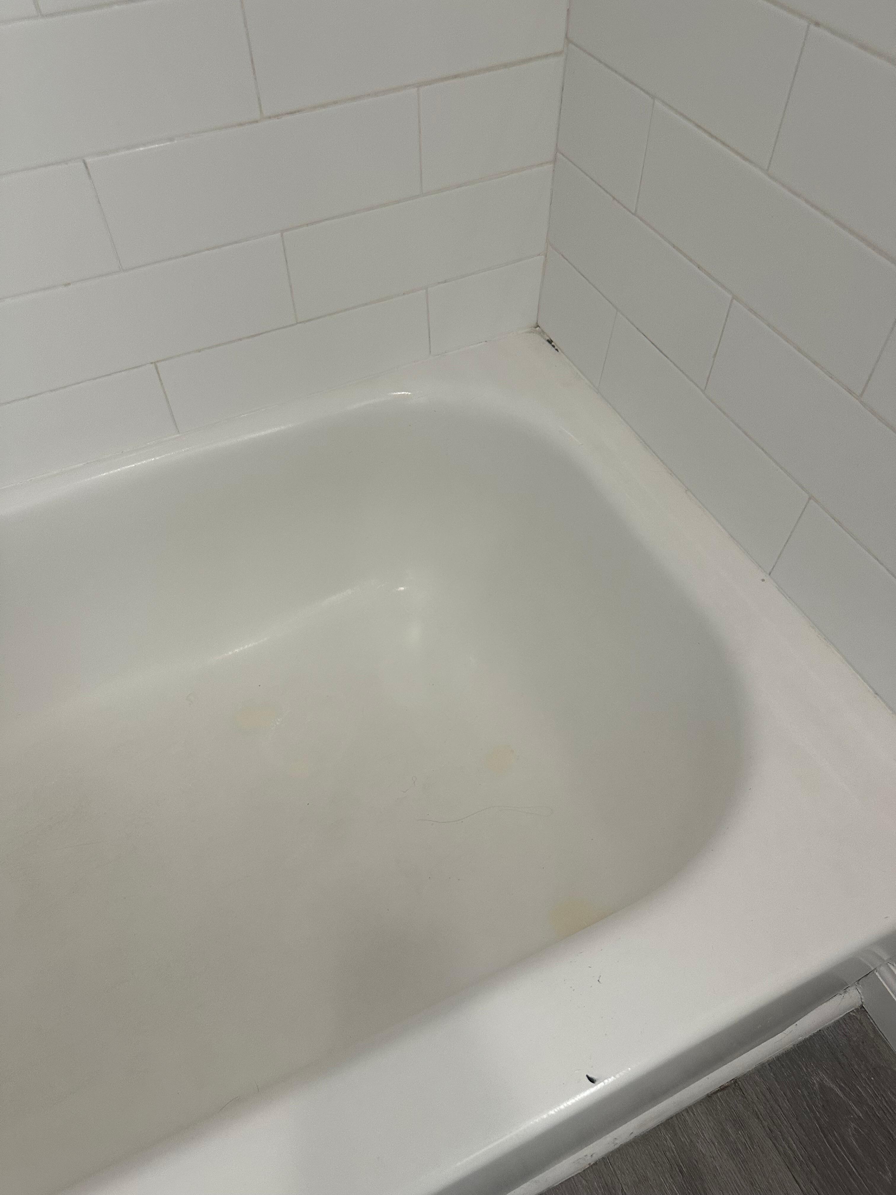Condition and cleanliness of the tub/shower