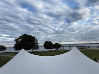 View from the restaurant outdoor seating