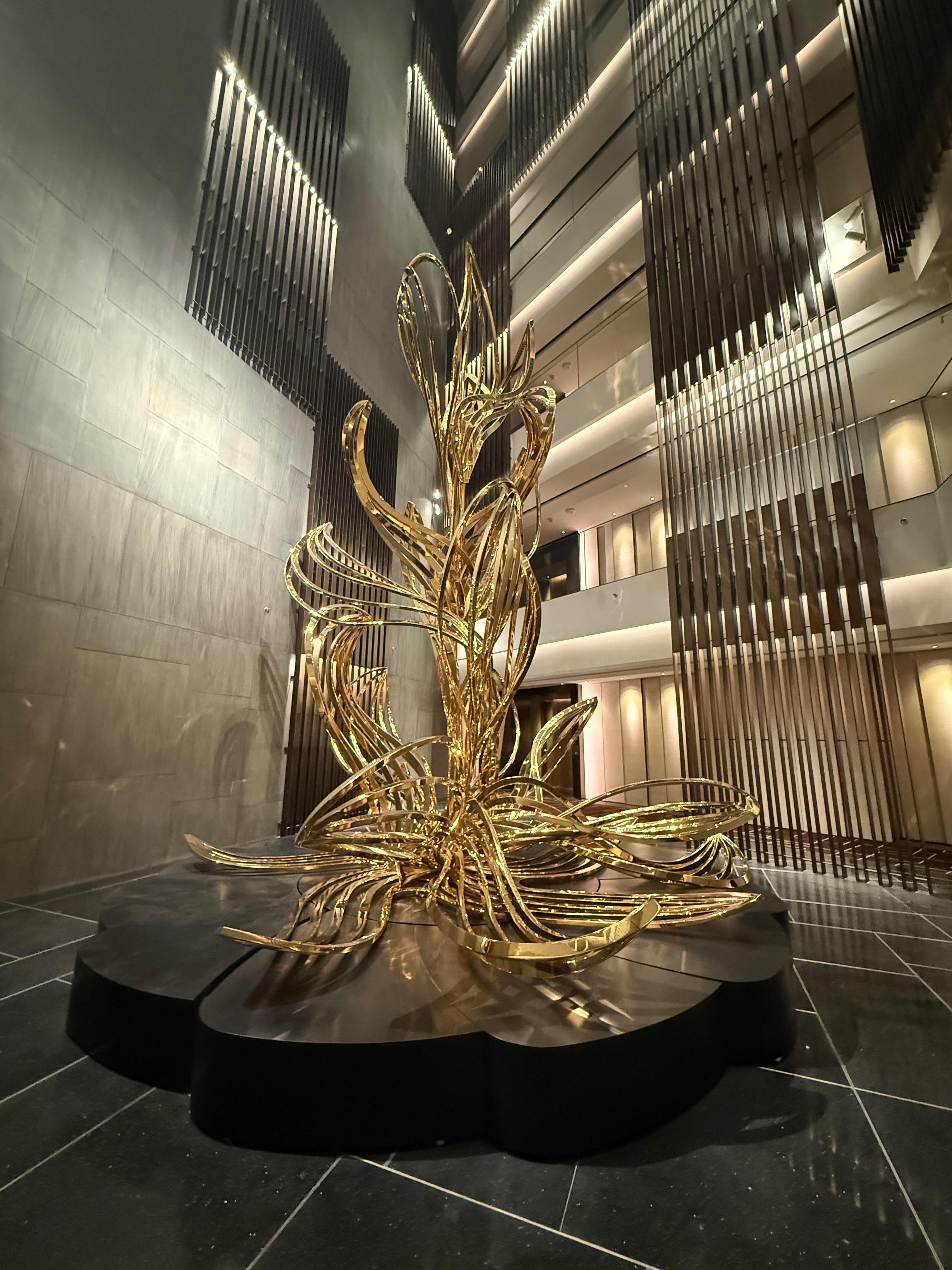 This massive sculpture is the centerpiece of our floor