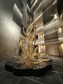 This massive sculpture is the centerpiece of our floor