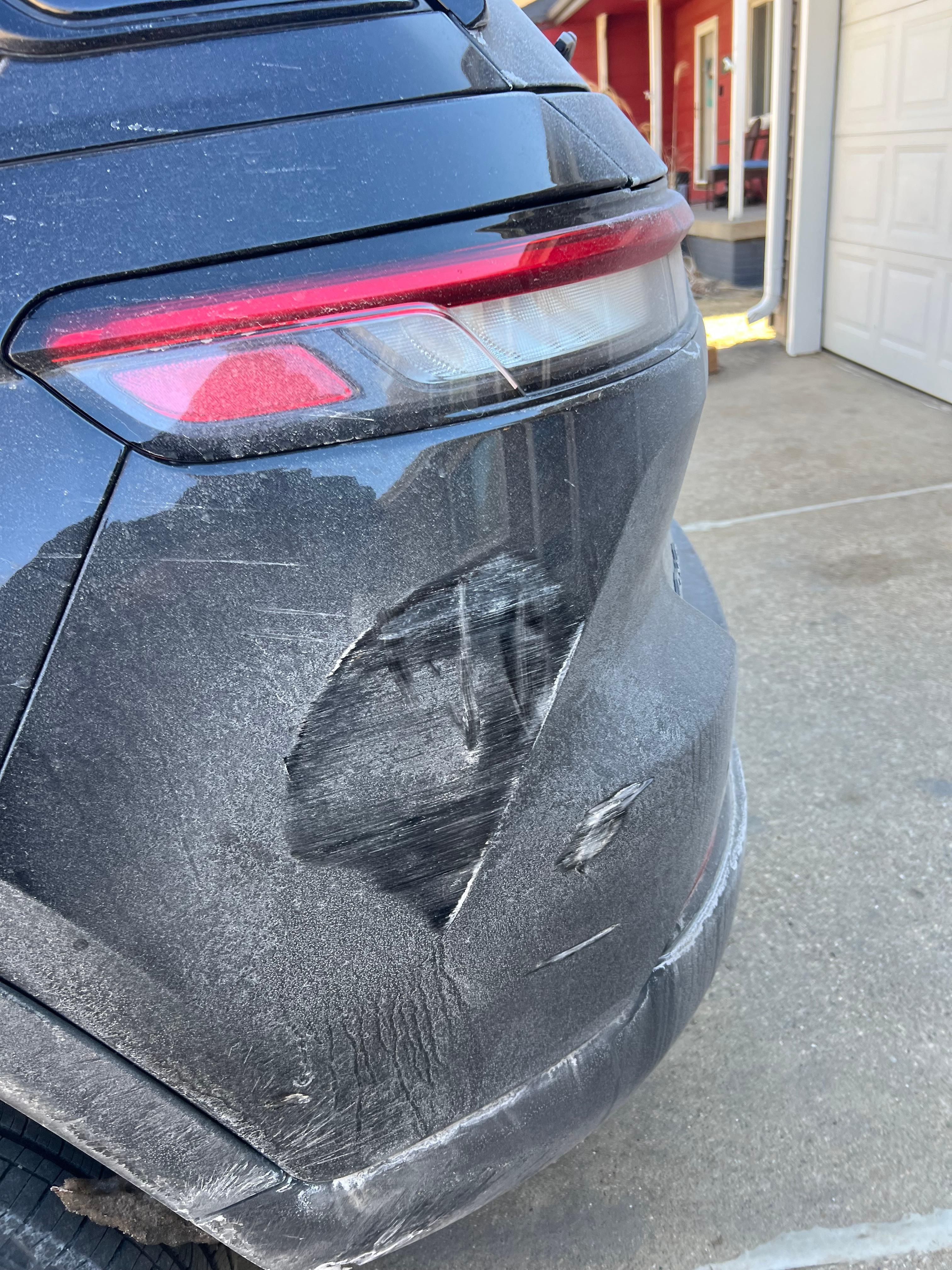 The valet parked strange so I wasn’t able to walk around the car and I got home to this.