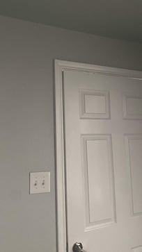 Bedroom door wouldn't close all the way.