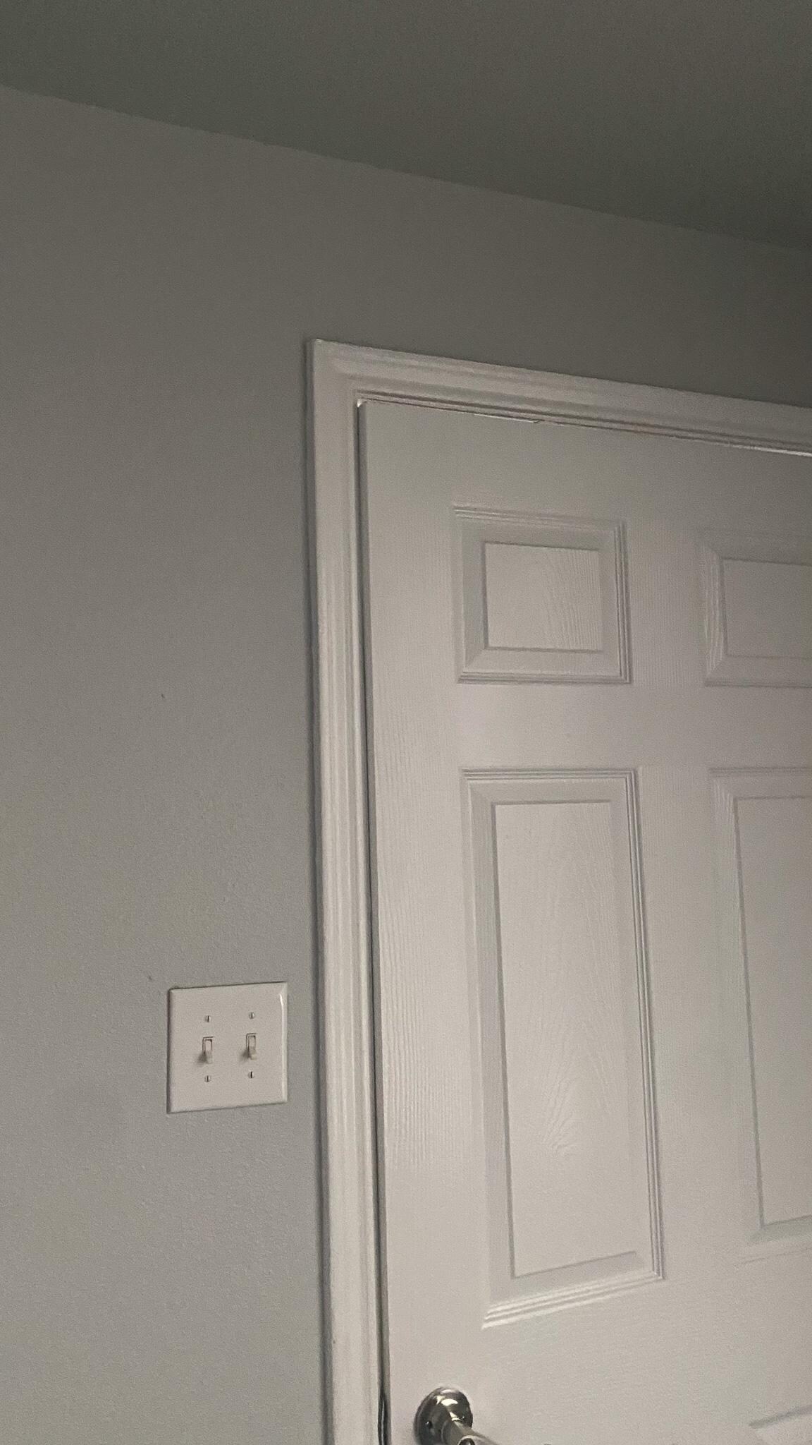 Bedroom door wouldn't close all the way.